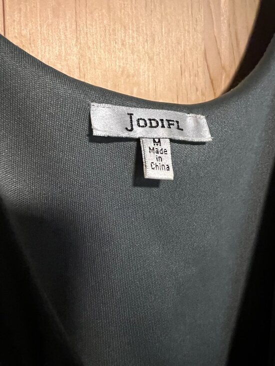 Embroidered Wrap Dress in Jade from Piper & Scoot - Picture 5 of 6